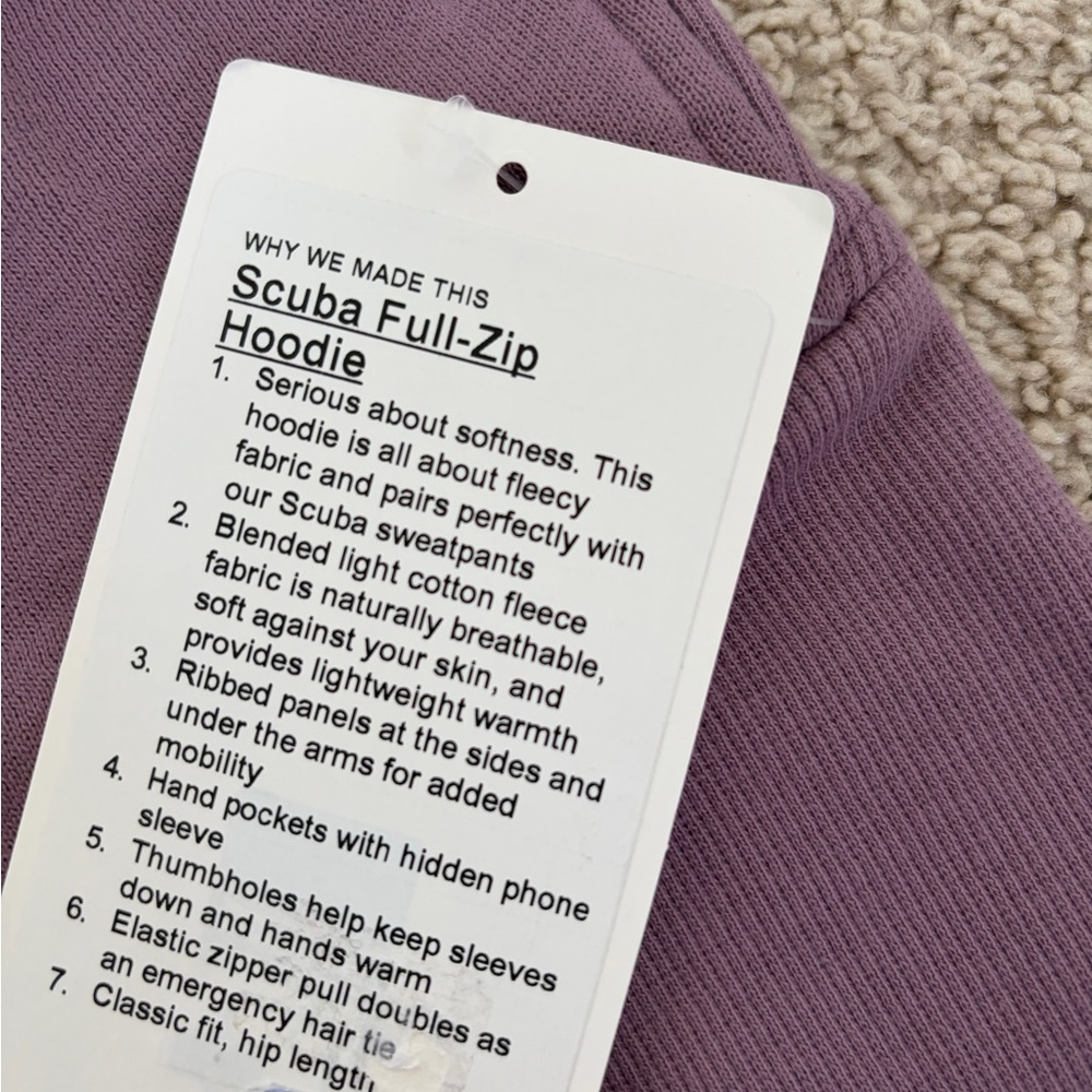 Lululemon Scuba Full-Zip Hoodie LVLX SZ4 - Picture 4 of 4